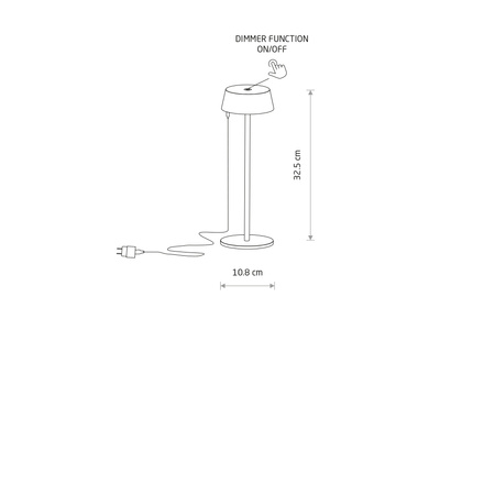 Przenośna lampa stojąca zewnętrzna AMY LED 2W 3000K IP54 biała Nowodvorski 11531