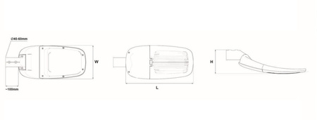 Inteligentna Lampa uliczna Led 70W 4000K Pike J Dob