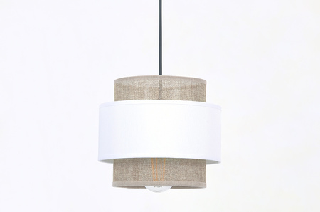 Rustykalna lampa wisząca, trzy abażury, do salonu K-5272 z serii CEZAR