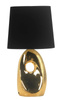 Lampka nocna czarno złota ceramika 1xE27 Hierro 41-79916