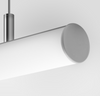 Profil aluminiowy JAZ do budowy opraw wiszących okrągły srebrny anodowany KLUŚ 2m