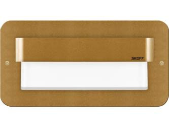 Oprawa schodowa SALSA MAX LED Light Skoff 1,6W 10V DC IP66 mosiądz mat b. neutralna