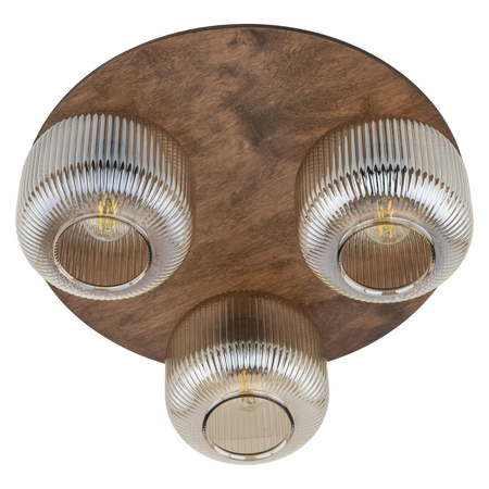 SALVIA BROWN LAMPA SUFITOWA 3XE14
