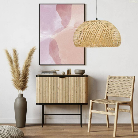 Lampa wisząca BOHO bambusowa 45cm czarna 1xE27 