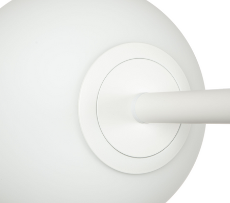 Lampka nocna stołowa elegancka Milano Ring E14 biała