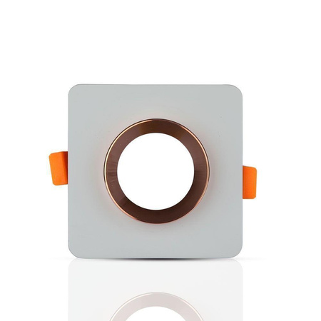 Oczko V-TAC GIPS BETON GU10 Kwadrat Wpuszczane Szary/Różowe Złoto VT-862-MRG 5 Lat Gwarancji