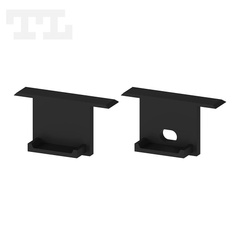 Komplet zaślepek bocznych czarnych P18-2 do osłonki C13 (1 szt. z otworem, 1 szt bez otworu) (nr kat 7718203)