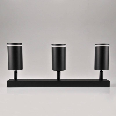 Lampa ścienno-sufitowa PARIS 3 GU10 Czarna