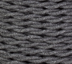 Dekoracyjny kabel w oplocie tekstylnym skręcany dwużyłowy melanż