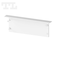 Zaślepka aluminiowa biała P27-1 bez otworu (wkręty w komplecie) (nr kat 7727113)