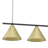 Lampa wisząca CAPITAL CZARNY-ZŁOTY 3XGX53