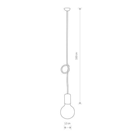 Nowodvorski Lampa wisząca czarna miedź CABLE 