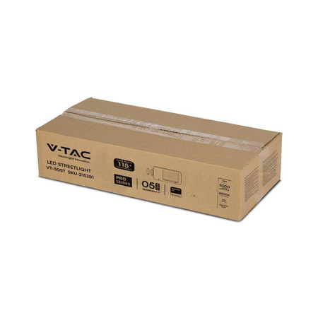 Oprawa Uliczna LED V-TAC SAMSUNG CHIP 50W VT-50ST 6500K 5000lm 5 Lat Gwarancji
