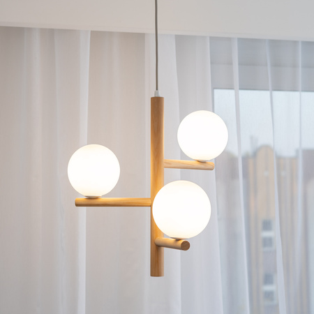 Lampa wisząca ESTERA Wood 3xG9