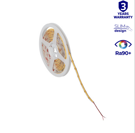 Taśma LCOB S 8W/m 24V 6500K IP20 wąska 5mm rolka 5m