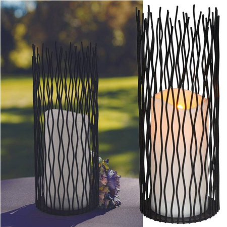 Lampa dekoracyjna Led NYBORG XL czarna 35 cm  IP44 na baterie