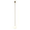 Nowodvorski Lampa wisząca KIER L SATIN GOLD 140cm 1xG9 10308
