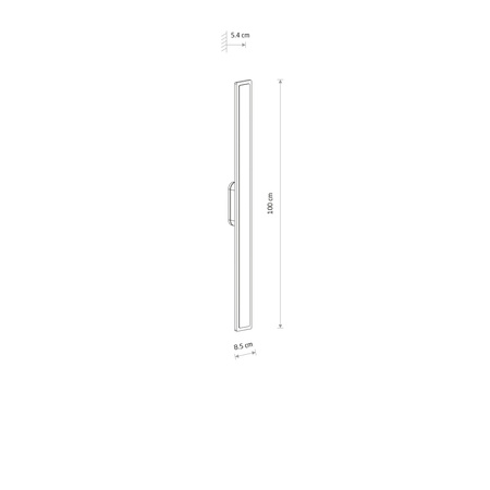 Nowodvorski Zewnętrzny Kinkiet ISLA LED 22W 3000K 1200lm IP54 | Sand 11554