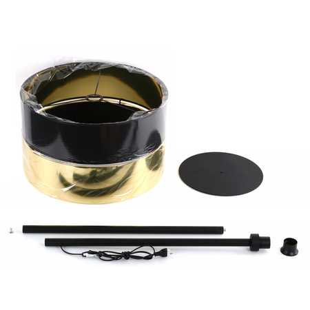 Lampa podłogowa HILTON Black/Gold 1xE27