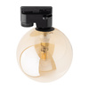 Tk Lighting TRACER BLACK AMBER GLASS lampa sufitowa 1xG9