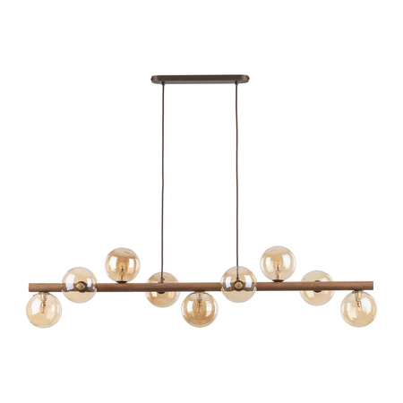 ESTERA WOOD ORZECH BURSZTYN LAMPA WISZACA 9XG9