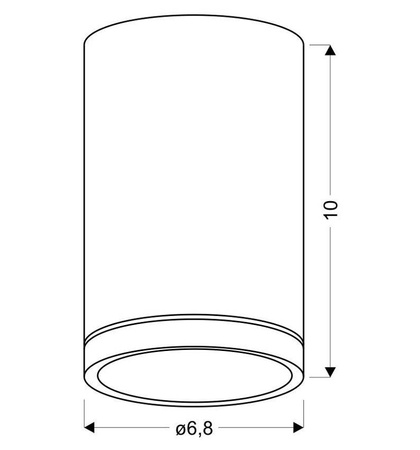 Tuba Lampa sufitowa 1x15w gu10 biały mat 2277134