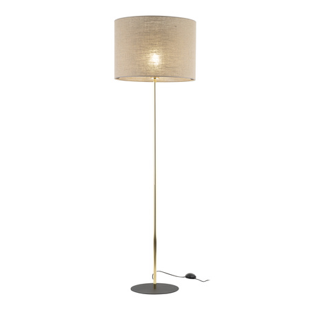 Lampa podłogowa UMBERTO Linen/Gold 1xE27