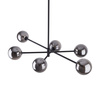 Lampa sufitowa SARIUS Black/Graphite 6xG9 wysoka