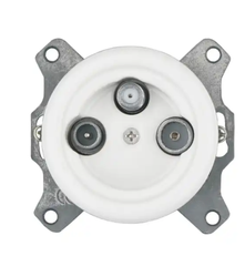 Gniazdo ceramiczne antenowe TV-SAT białe bez ramki