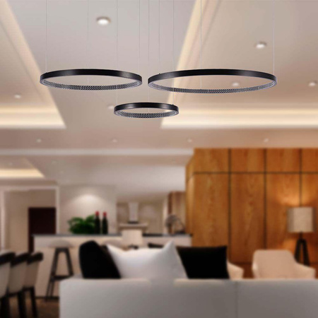 Oprawa Zwieszana V-TAC 57W LED Czarna VT-7824 3000K 6840lm