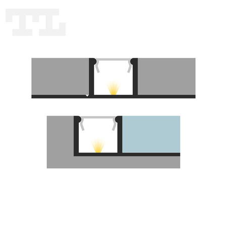 LED P17-2 Profil perforowany 1000 mm biały lakierowany do płytek i GK (nr kat 8617210)