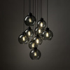 Lampa wisząca CUBUS GRAPHITE 9xE27 koło