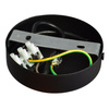 Lampa sufitowa SALMA BLACK / WOOD 2xE27 60W