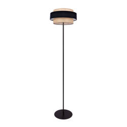 Efektowna lampa podłogowa z podwójnym abażurem K-5235 z serii GATO
