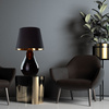Lampka nocna LACRIMA Black/Gold 1xE27