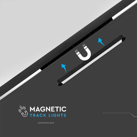 Oprawa Szynosystem Magnetyczny 48V V-TAC 18W LED 82st VT-4218 6400K 2000lm 3 Lata Gwarancji