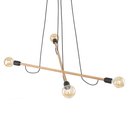 Lampa wisząca HELIX WOOD 4xE27