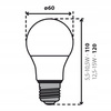 Żarówka LED  E27 8,5W A60 ściemnialna 6500K zimna DIM