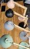 Lampka biurkowa E27 drewniana czarna LOFT