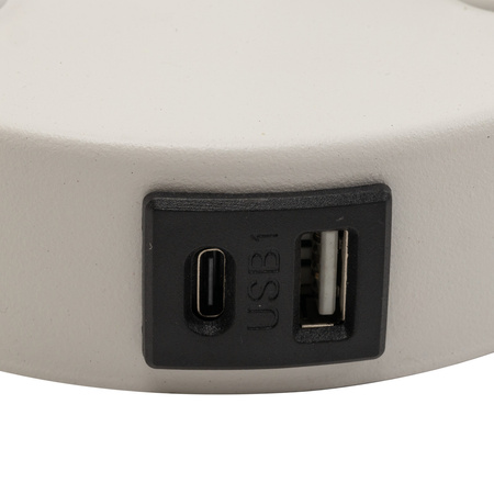 Kinkiet MAJA White USB+E27