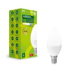 Żarówka LED C37 E14 6W ŚWIECA 490lm zimna 6500K INQ