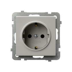 Ospel Sonata Kaszmir Gniazdo pojedyncze z uziemieniem schuko GP-1RS/m/82