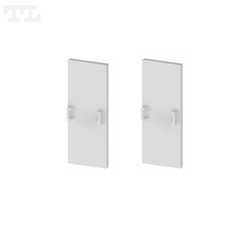 Komplet zaślepek bocznych szarych P4-10 do osłonki C11 (2 szt bez otworu) (nr kat 77041009)