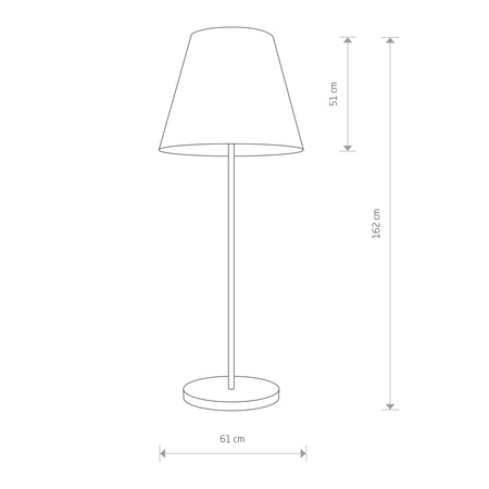Nowodvorski Lampa stojąca podłogowa czarna MOSS 
