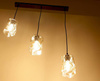 Lampa wisząca czarna/bursztynowa listwa 3xE27 Felis 33-00187