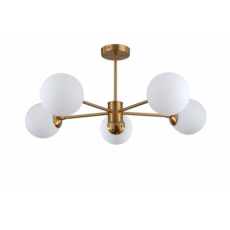 Lampa sufitowa Roma 5xE14 złota