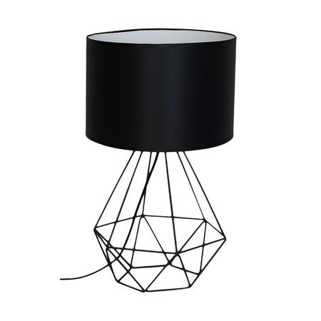 Lampka nocna BASKET BLACK druciana 1xE27 czarna