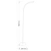 Lampa podłogowa LED 6,5W biała stojąca