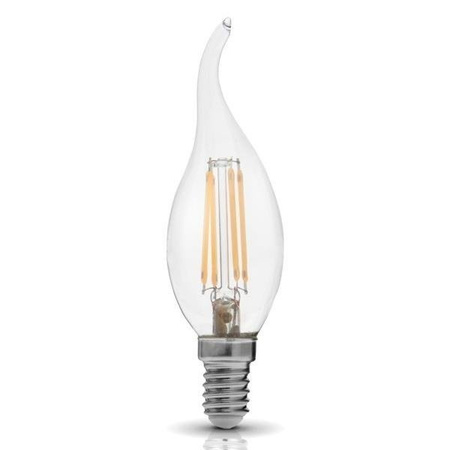 Żarówka dekoracyjna Filament E14 4W płomyk Retro