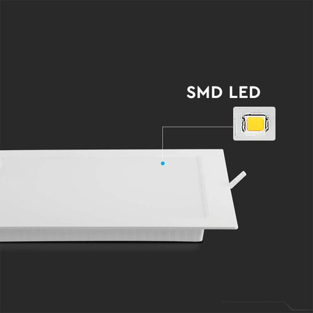 Panel LED Wpuszczany Premium Downlight 24W Kwadrat 300x300 3000K 2500lm